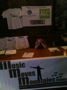 Hudson manning the MMMF table 9.12.12